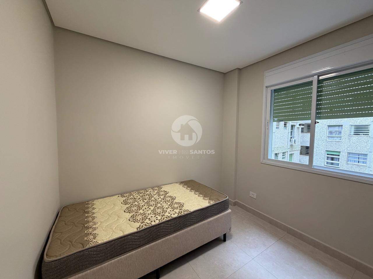 Apartamento Reformado, 2 Dormitórios em Prédio Frente Mar na Aparecida – Santos/SP em Aparecida, Santos — foto 9