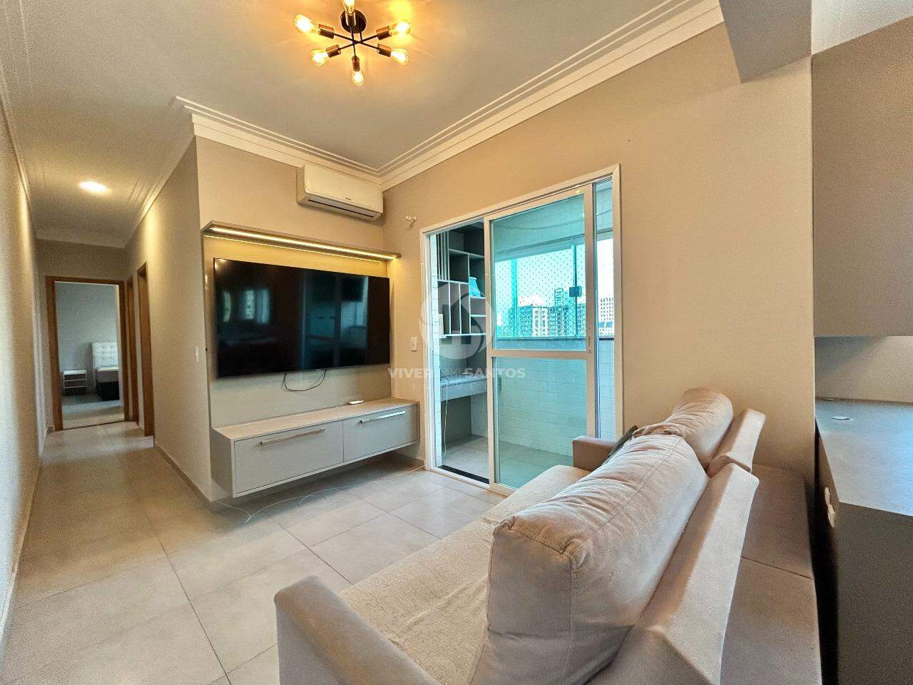 Apartamento Mobiliado, 2 Dormitórios, Suíte, Home Office e Lazer Completo no Campo Grande – Santos/SP em Campo Grande, Santos — foto 2