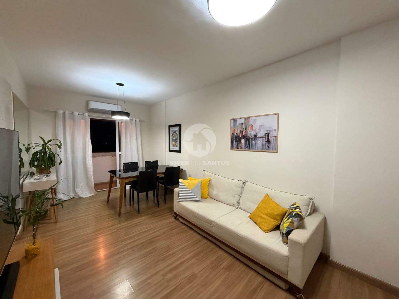 Apartamento 2 Dormitórios, Sacada, Dependência Completa e Portaria 24h no Campo Grande – Santos/SP em Campo Grande, Santos — foto 2