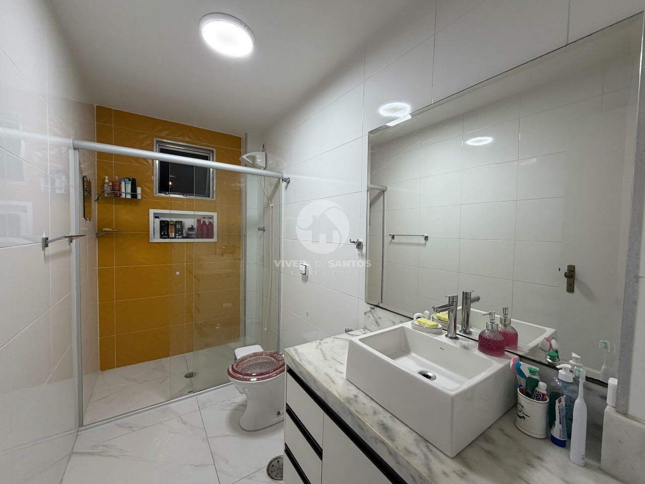 Apartamento 2 Dormitórios, Sacada, Dependência Completa e Portaria 24h no Campo Grande – Santos/SP em Campo Grande, Santos — foto 11