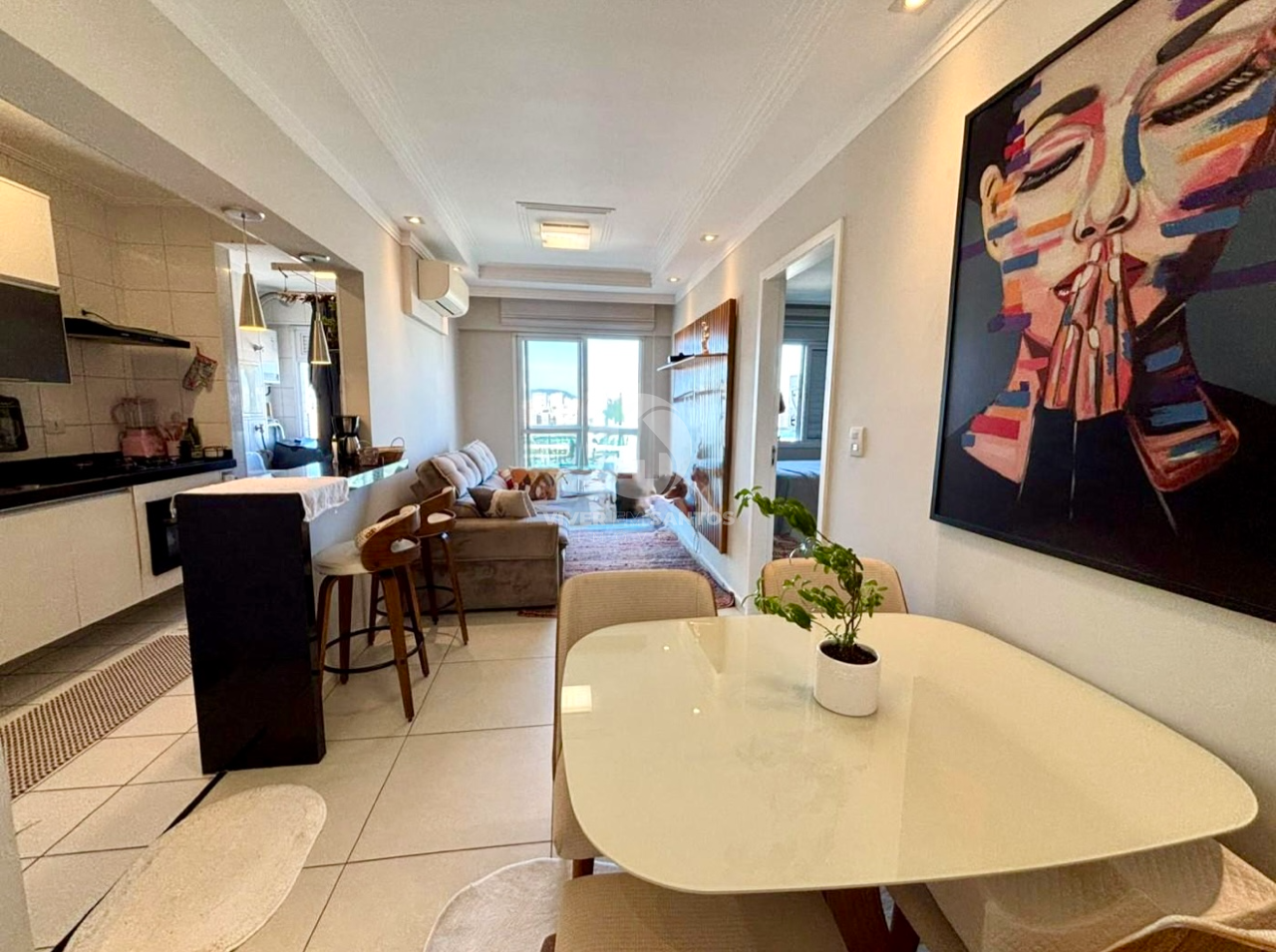 Apartamento de 1 quarto, sendo 1 suíte à venda na Vila Mathias, Santos. em Vila Mathias, Santos — foto 2