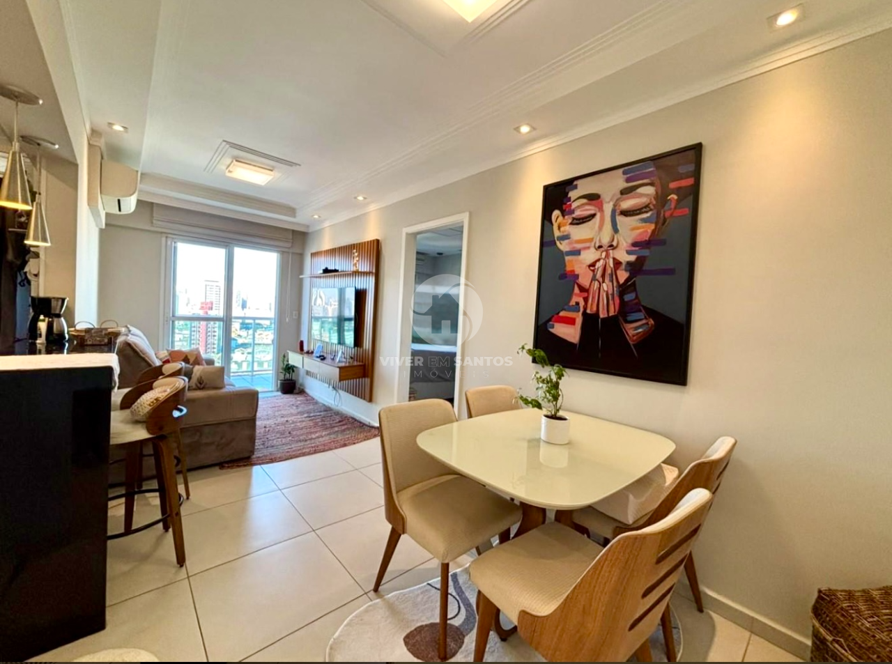 Apartamento de 1 quarto, sendo 1 suíte à venda na Vila Mathias, Santos. em Vila Mathias, Santos — foto 3