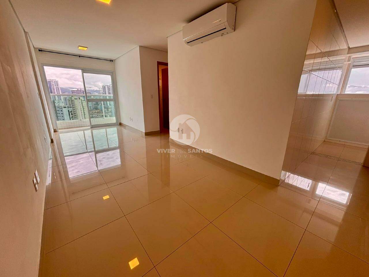 Apartamento 2 Dormitórios, 1 Vaga, Andar Alto e Vista Livre no Embaré - Santos SP em Embaré, Santos — foto 2