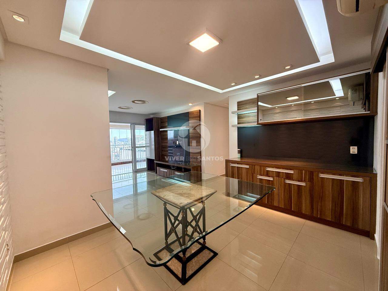 Apartamento com Vista Mar, 3 Suítes, Varanda Gourmet, 2 Vagas e Lazer Completo no Boqueirão – Santos/SP em Boqueirão, Santos — foto 2