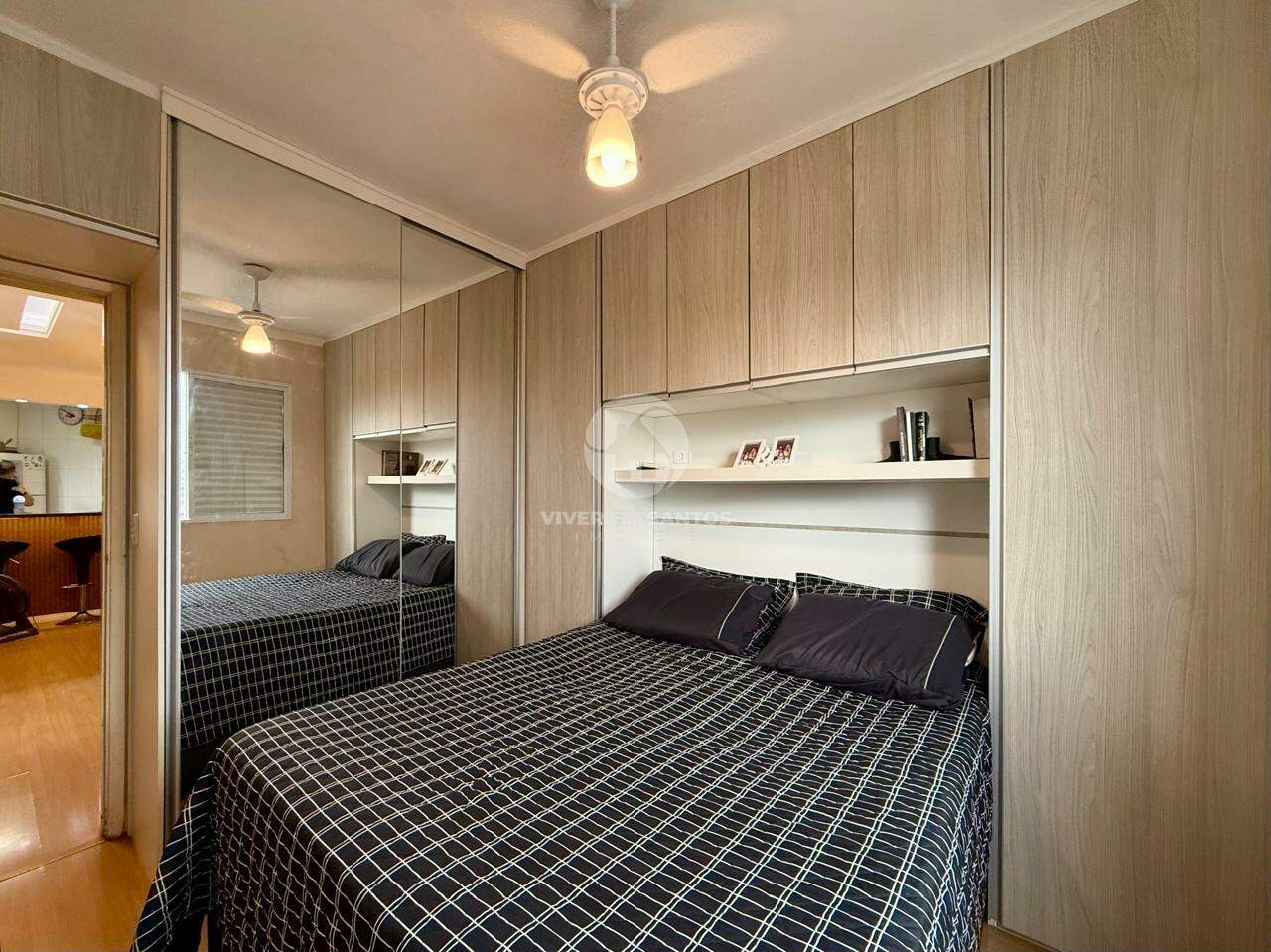 Apartamento Reformado, 2 Dormitórios, Vista Livre e Garagem Fechada no Saboó – Santos/SP em Saboó, Santos — foto 13