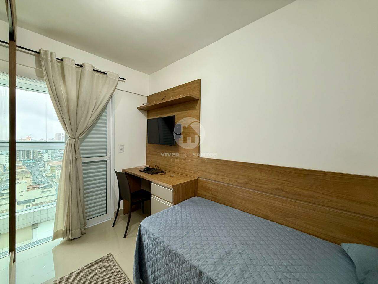 Apartamento Reformado, 2 Dormitórios, Varanda e Lazer Completo no Embaré – Santos/SP em Embaré, Santos — foto 13
