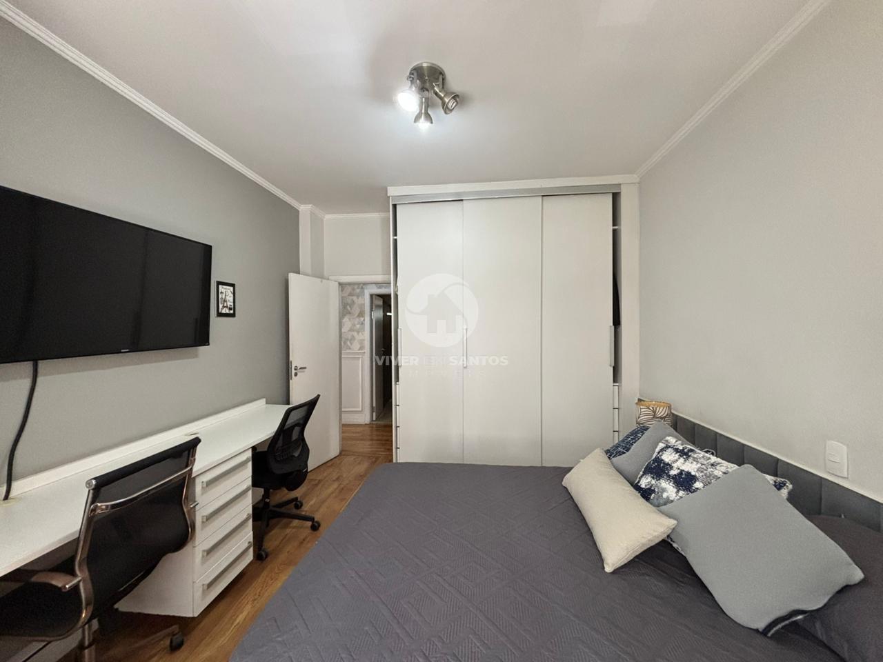 Apartamento Porteira Fechada, 3 Dormitórios, Suíte, Vista Livre e Próximo à Praia do Gonzaga – Santos/SP em Gonzaga, Santos — foto 11
