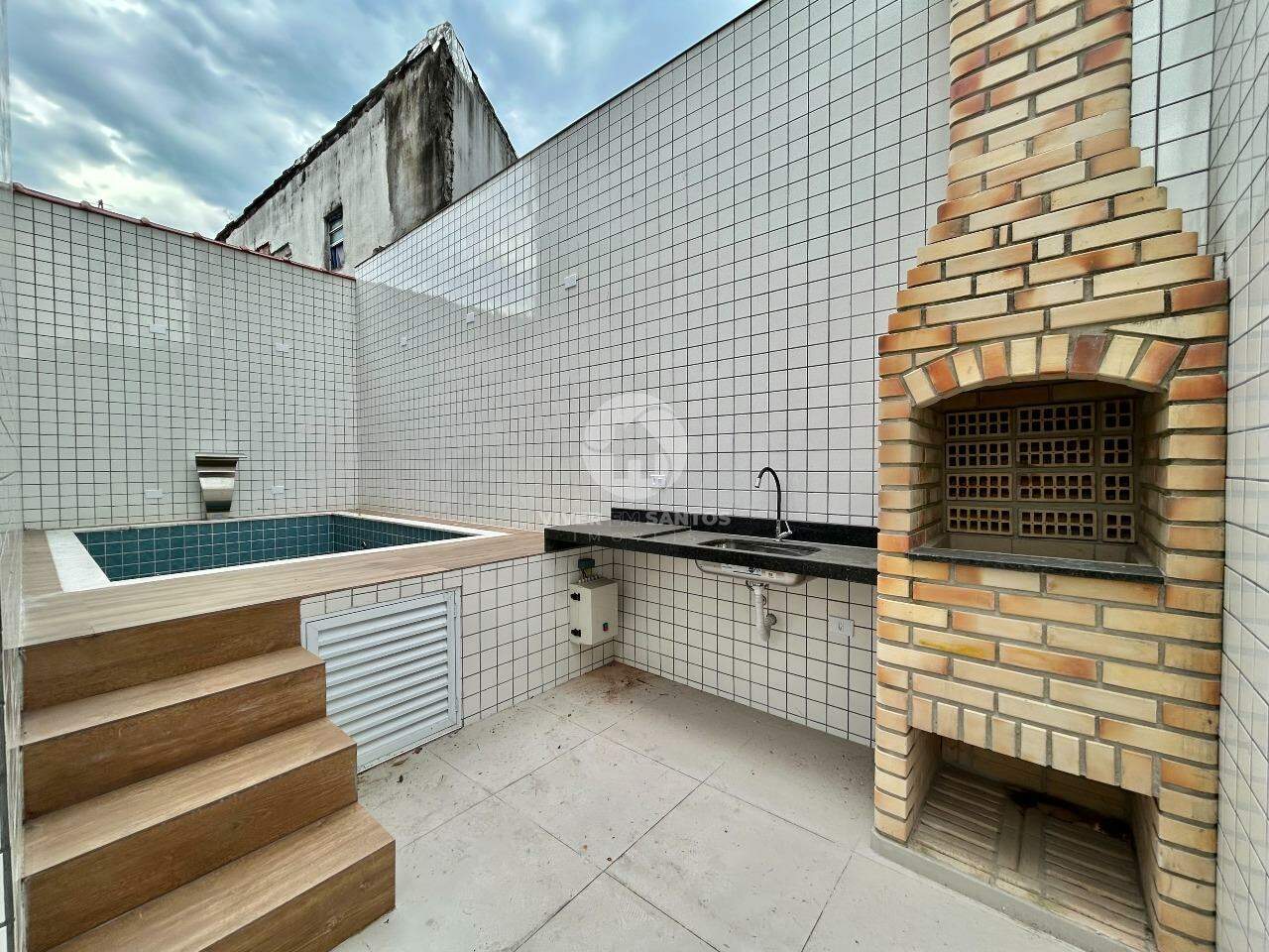 Casa Sobreposta Baixa Nova, 3 Suítes, Piscina, Churrasqueira e 2 Vagas na Aparecida – Santos/SP em Embaré, Santos — foto 21