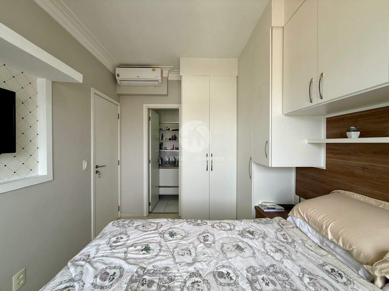 Apartamento Reformado, 2 Dormitórios, Vista Livre, Varanda com Churrasqueira e Lazer no Campo Grande – Santos/SP em Campo Grande, Santos — foto 20