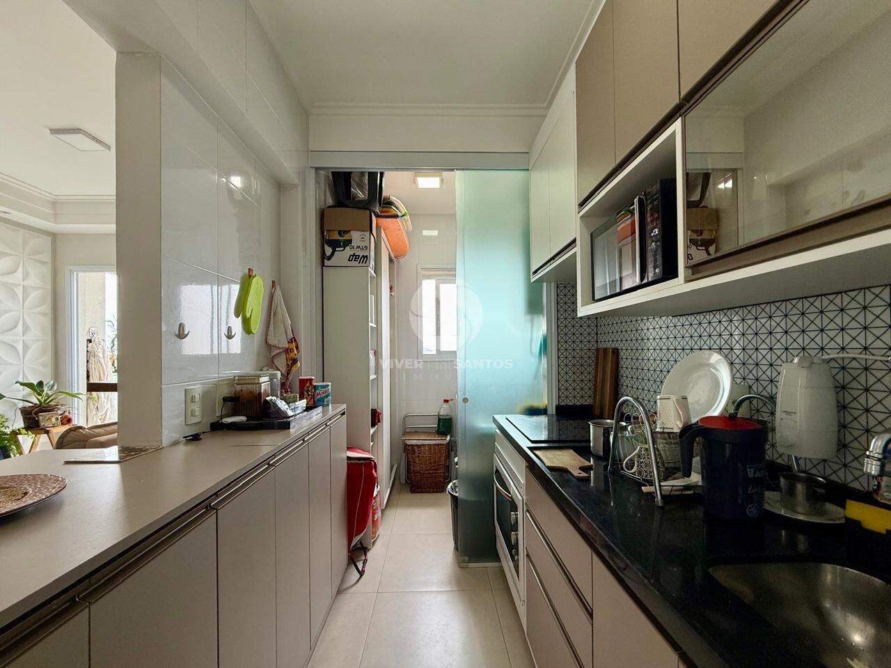 Apartamento Reformado, 2 Dormitórios, Vista Livre, Varanda com Churrasqueira e Lazer no Campo Grande – Santos/SP em Campo Grande, Santos — foto 14
