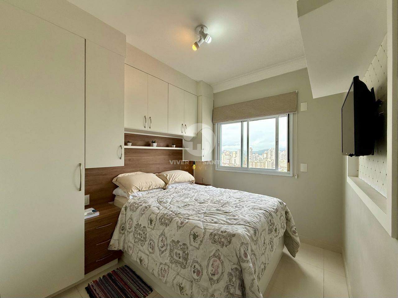 Apartamento Reformado, 2 Dormitórios, Vista Livre, Varanda com Churrasqueira e Lazer no Campo Grande – Santos/SP em Campo Grande, Santos — foto 17