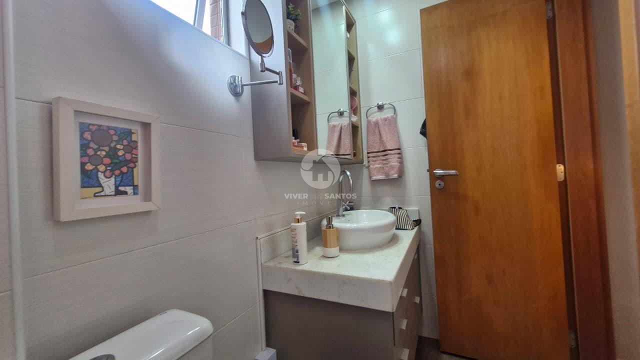 Apartamento de Frente, 3 Dormitórios, Suíte, Vista Livre e 2 Vagas Próximo no Campo Grande – Santos/SP em Gonzaga, Santos — foto 14