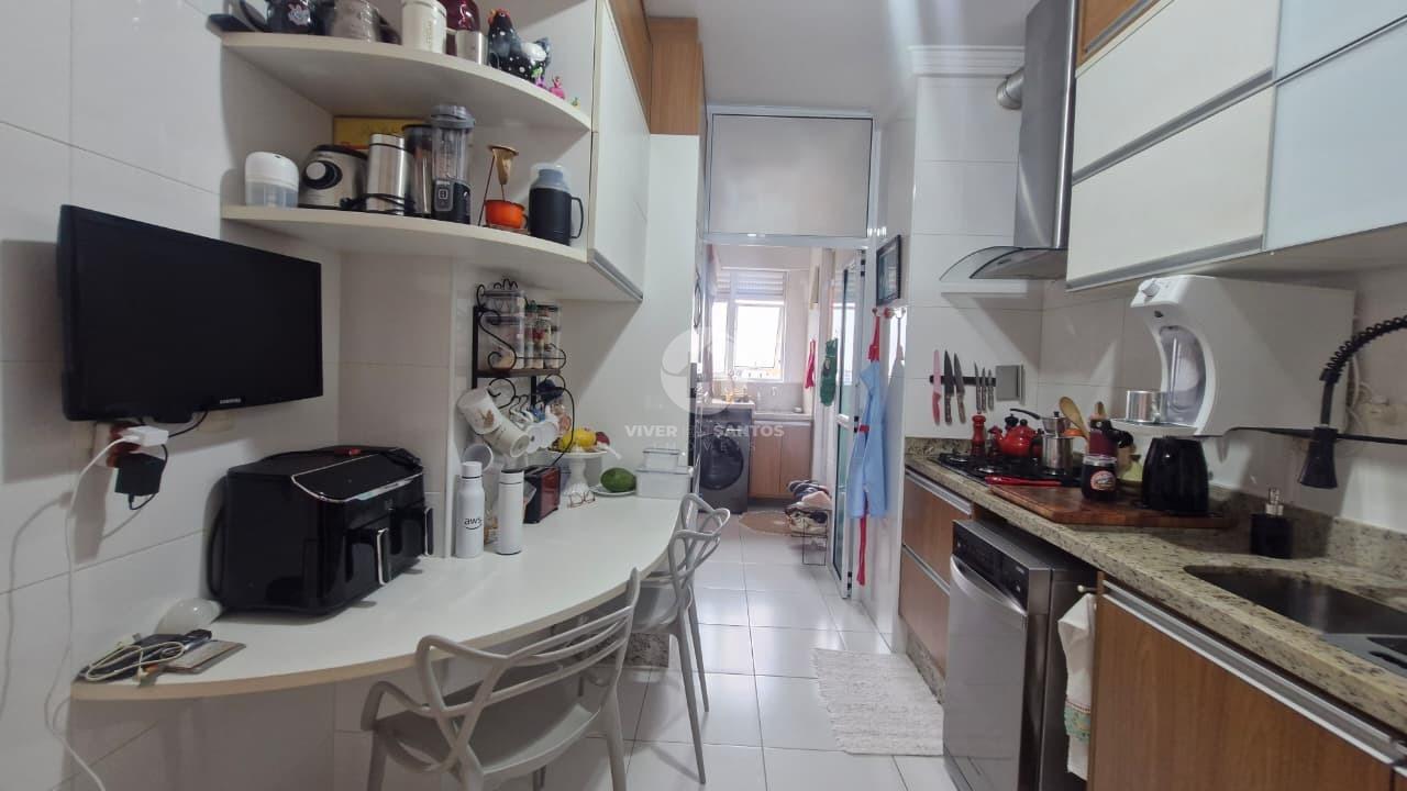 Apartamento de Frente, 3 Dormitórios, Suíte, Vista Livre e 2 Vagas Próximo no Campo Grande – Santos/SP em Gonzaga, Santos — foto 19