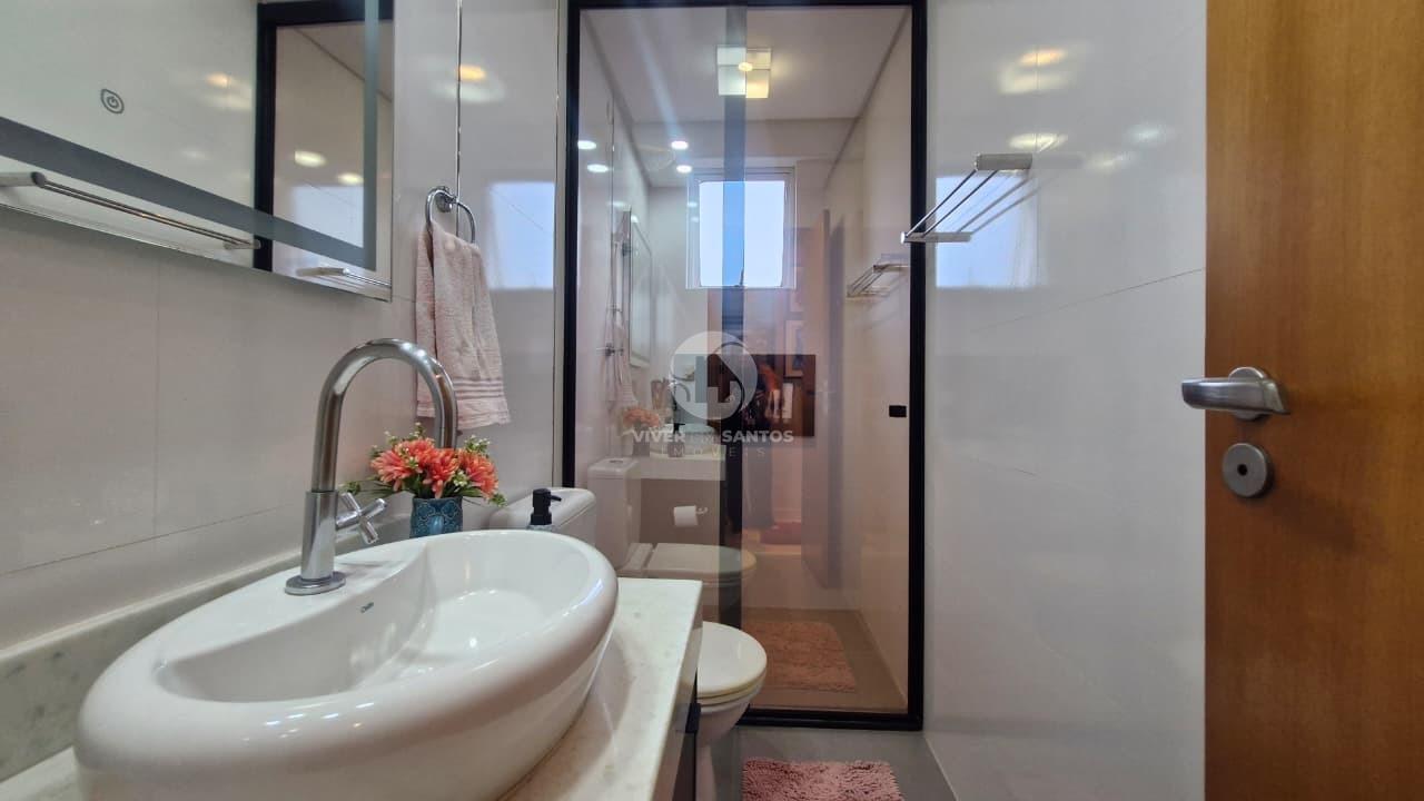 Apartamento de Frente, 3 Dormitórios, Suíte, Vista Livre e 2 Vagas Próximo no Campo Grande – Santos/SP em Gonzaga, Santos — foto 7