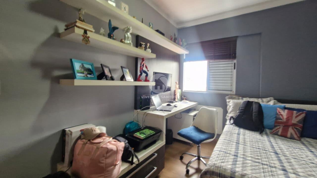 Apartamento de Frente, 3 Dormitórios, Suíte, Vista Livre e 2 Vagas Próximo no Campo Grande – Santos/SP em Gonzaga, Santos — foto 16