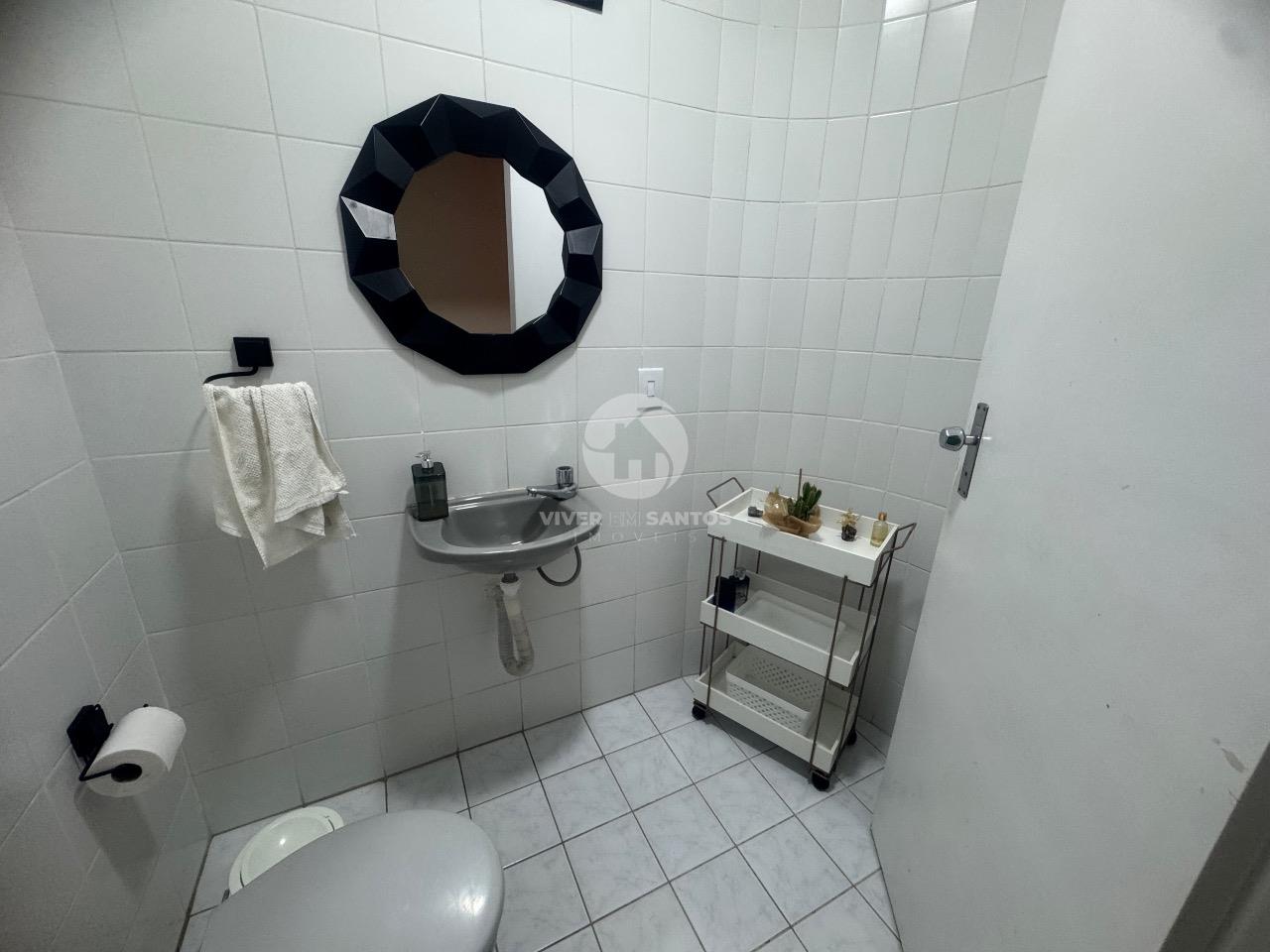 Apartamento 3 Dormitórios, Suíte, Sacadas e Garagem Demarcada no Embaré – Santos/SP em Embaré, Santos — foto 4