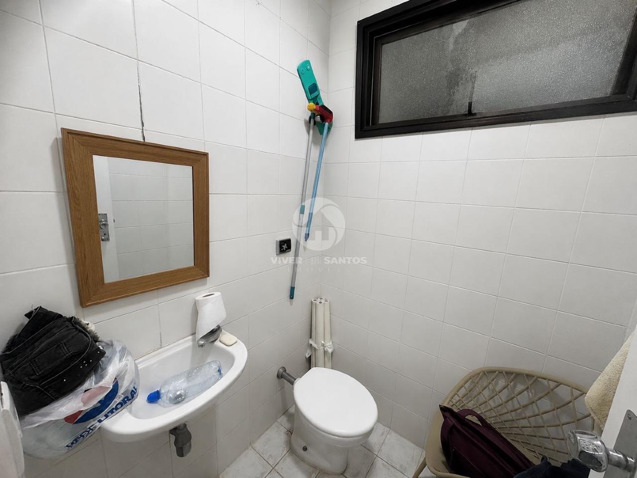 Apartamento 3 Dormitórios, Suíte, Sacadas e Garagem Demarcada no Embaré – Santos/SP em Embaré, Santos — foto 19