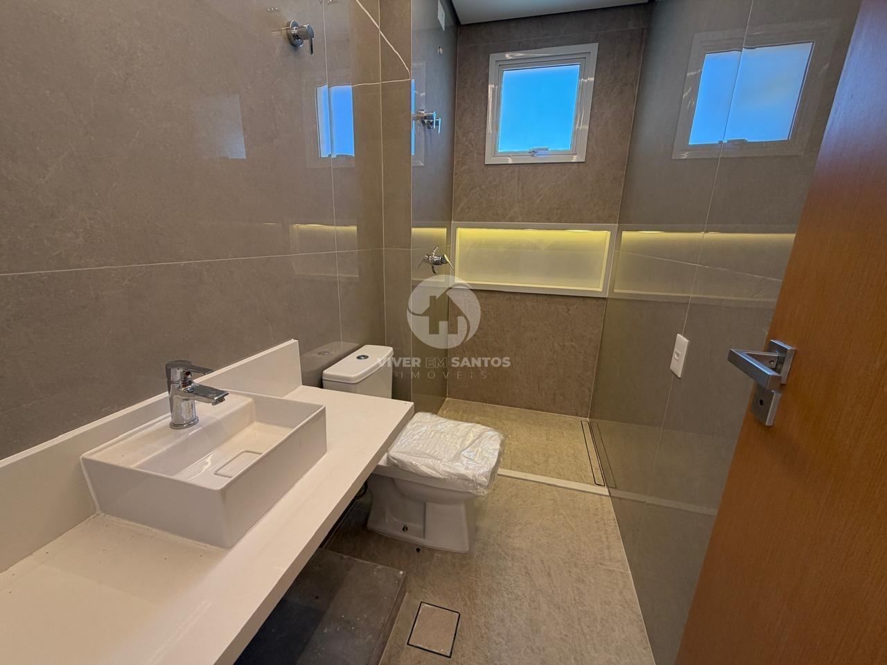 Penthouse com Vista Mar 360°, 3 Dormitórios e 4 Vagas no Residencial Ilha de Malta – Santos/SP em Aparecida, Santos — foto 18