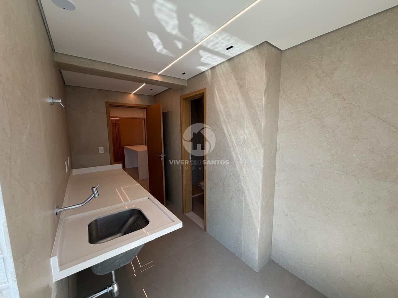 Penthouse com Vista Mar 360°, 3 Dormitórios e 4 Vagas no Residencial Ilha de Malta – Santos/SP em Aparecida, Santos — foto 10