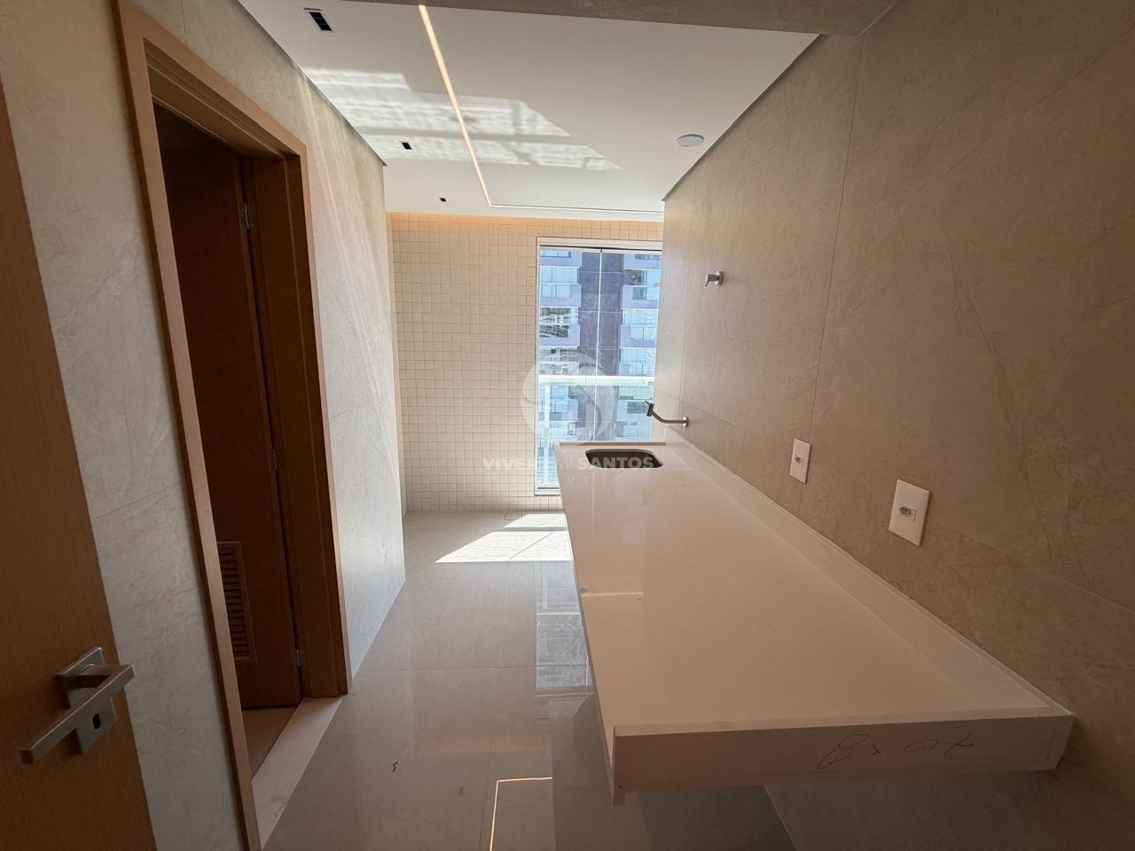 Penthouse com Vista Mar 360°, 3 Dormitórios e 4 Vagas no Residencial Ilha de Malta – Santos/SP em Aparecida, Santos — foto 7