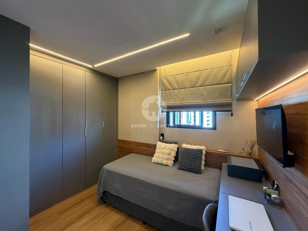 Apartamento Porteira Fechada, 2 Suítes no Vianna Home – Boqueirão, Santos/SP em Boqueirão, Santos — foto 17