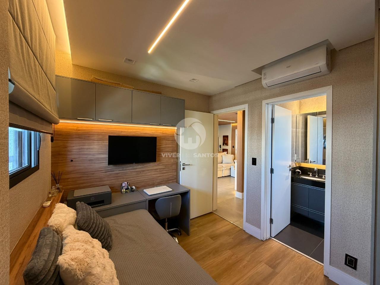 Apartamento Porteira Fechada, 2 Suítes no Vianna Home – Boqueirão, Santos/SP em Boqueirão, Santos — foto 18