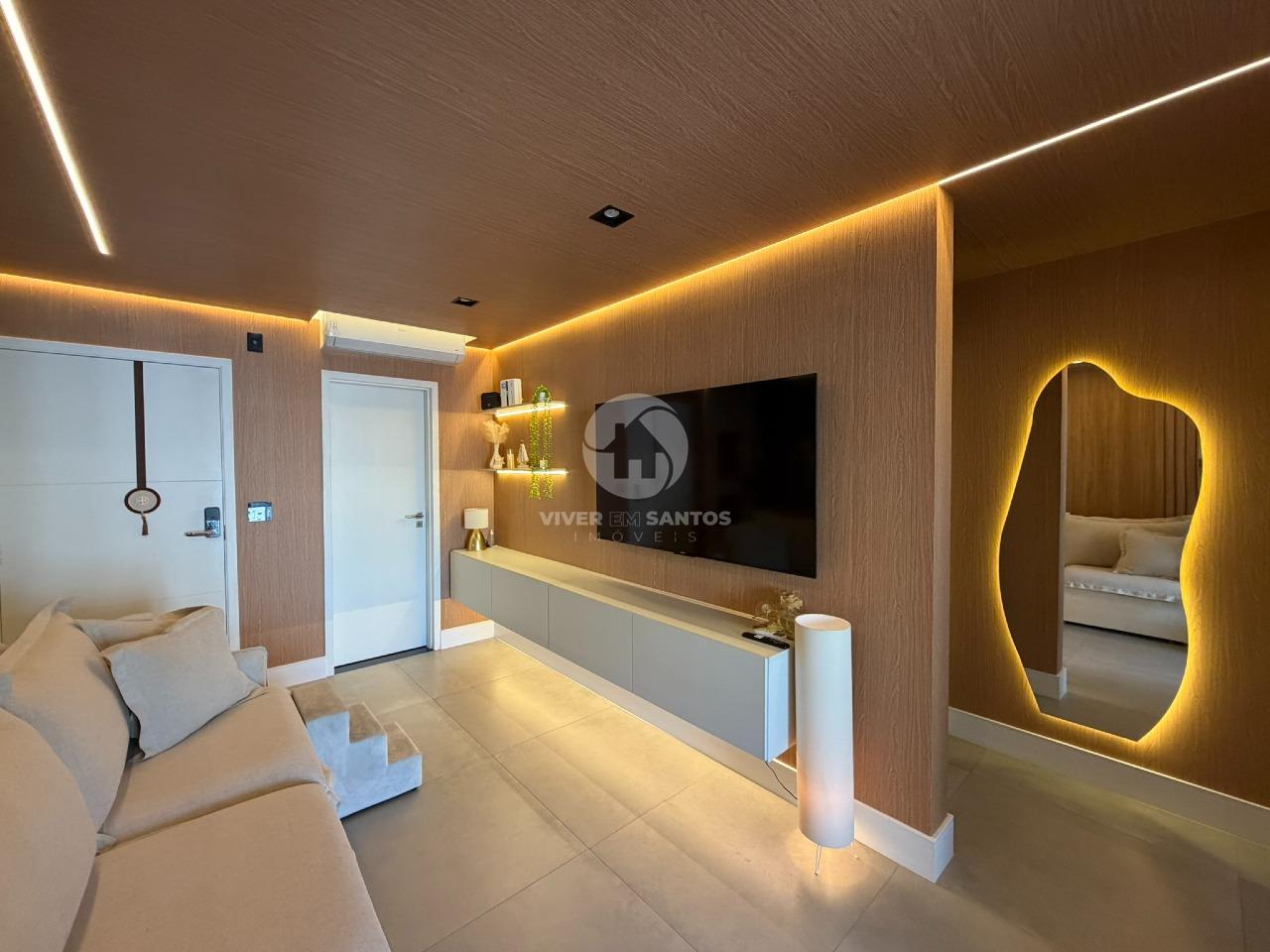 Apartamento Porteira Fechada, 2 Suítes no Vianna Home – Boqueirão, Santos/SP em Boqueirão, Santos — foto 4