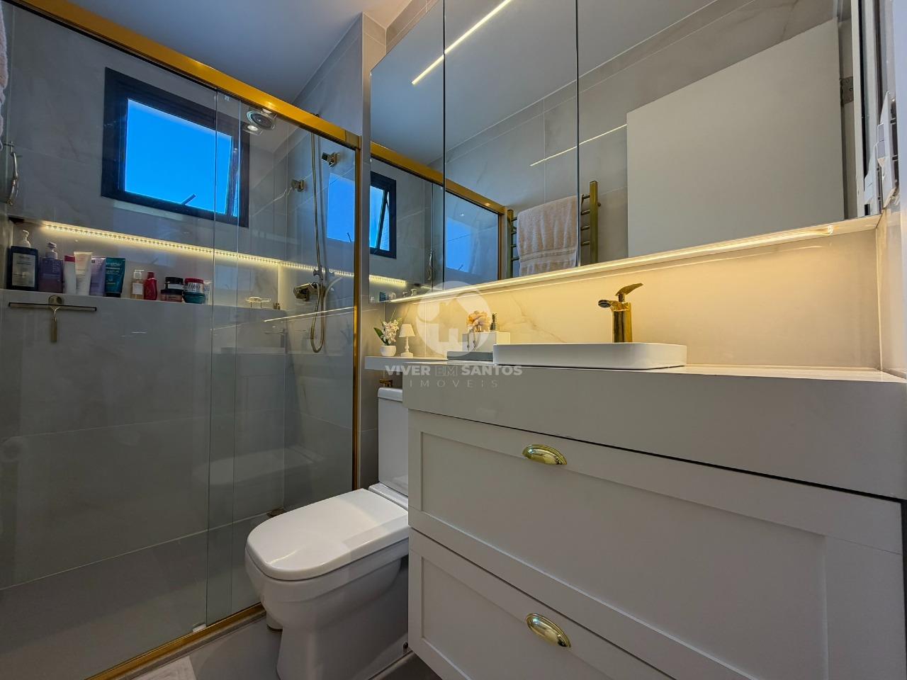 Apartamento Porteira Fechada, 2 Suítes no Vianna Home – Boqueirão, Santos/SP em Boqueirão, Santos — foto 16