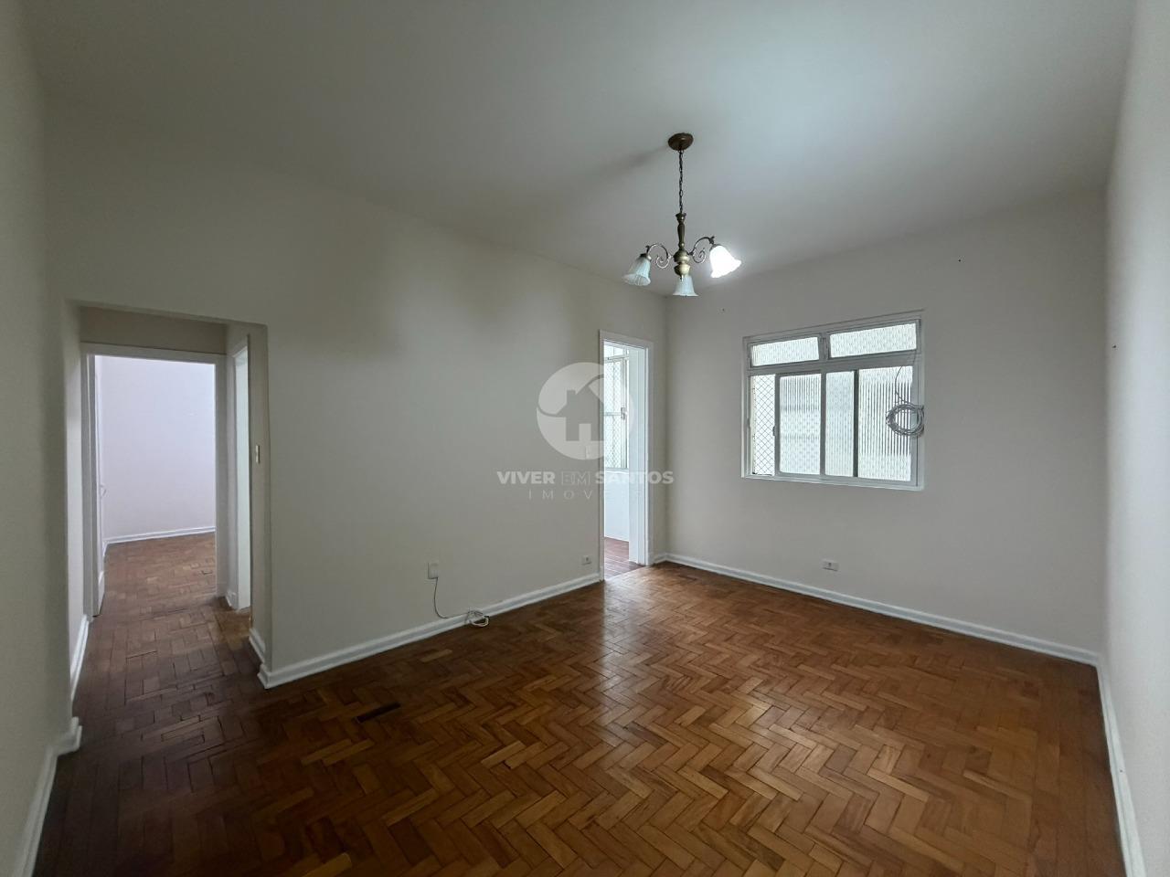 Apartamento de Frente, 1 Dormitório, Dependência Completa e Sacada a 1 Quadra da Praia no Boqueirão – Santos/SP em Boqueirão, Santos — foto 2