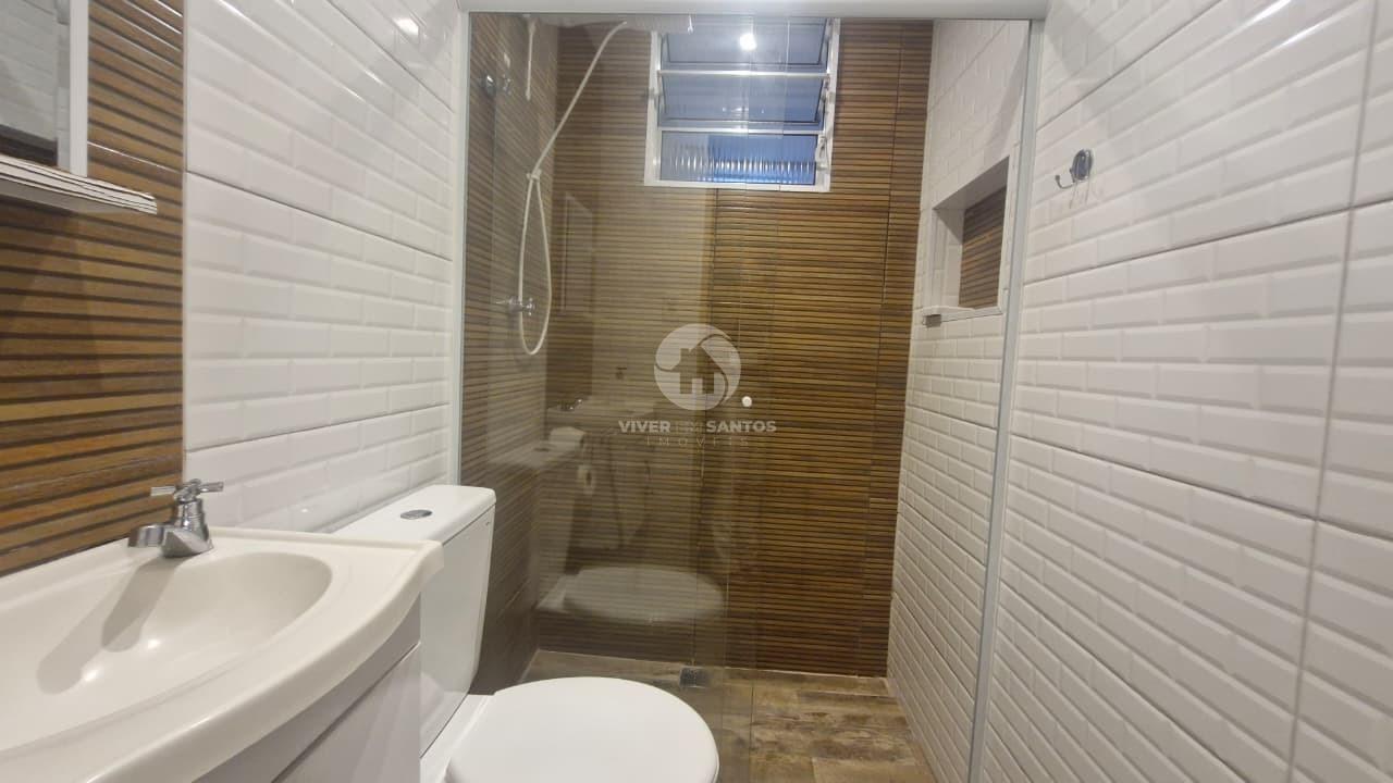 Sala Living Reformada e Mobiliada a Uma Quadra da Praia do Embaré – Santos/SP em Embaré, Santos — foto 7