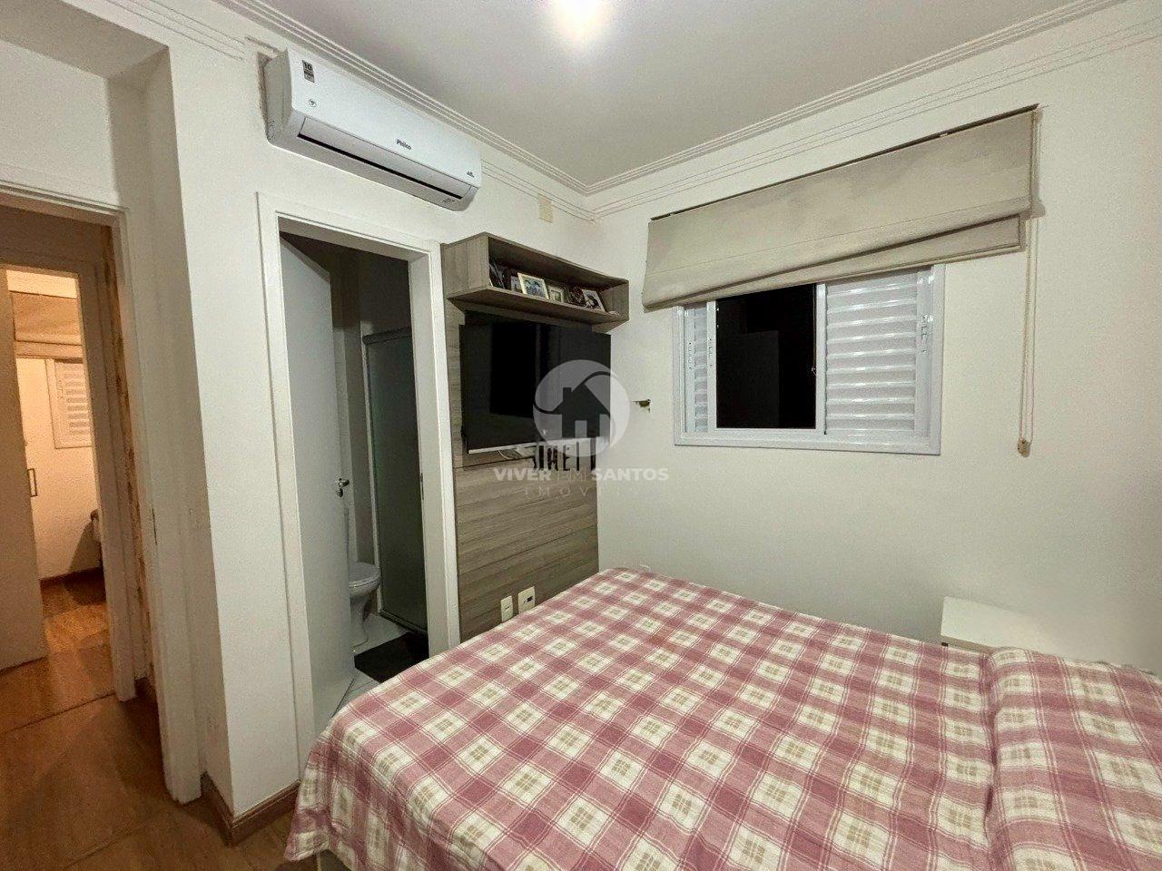 Apartamento mobiliado de 3 quartos, 1 suite, com varanda gourmet na Ponta da Praia. em Ponta da Praia, Santos — foto 14
