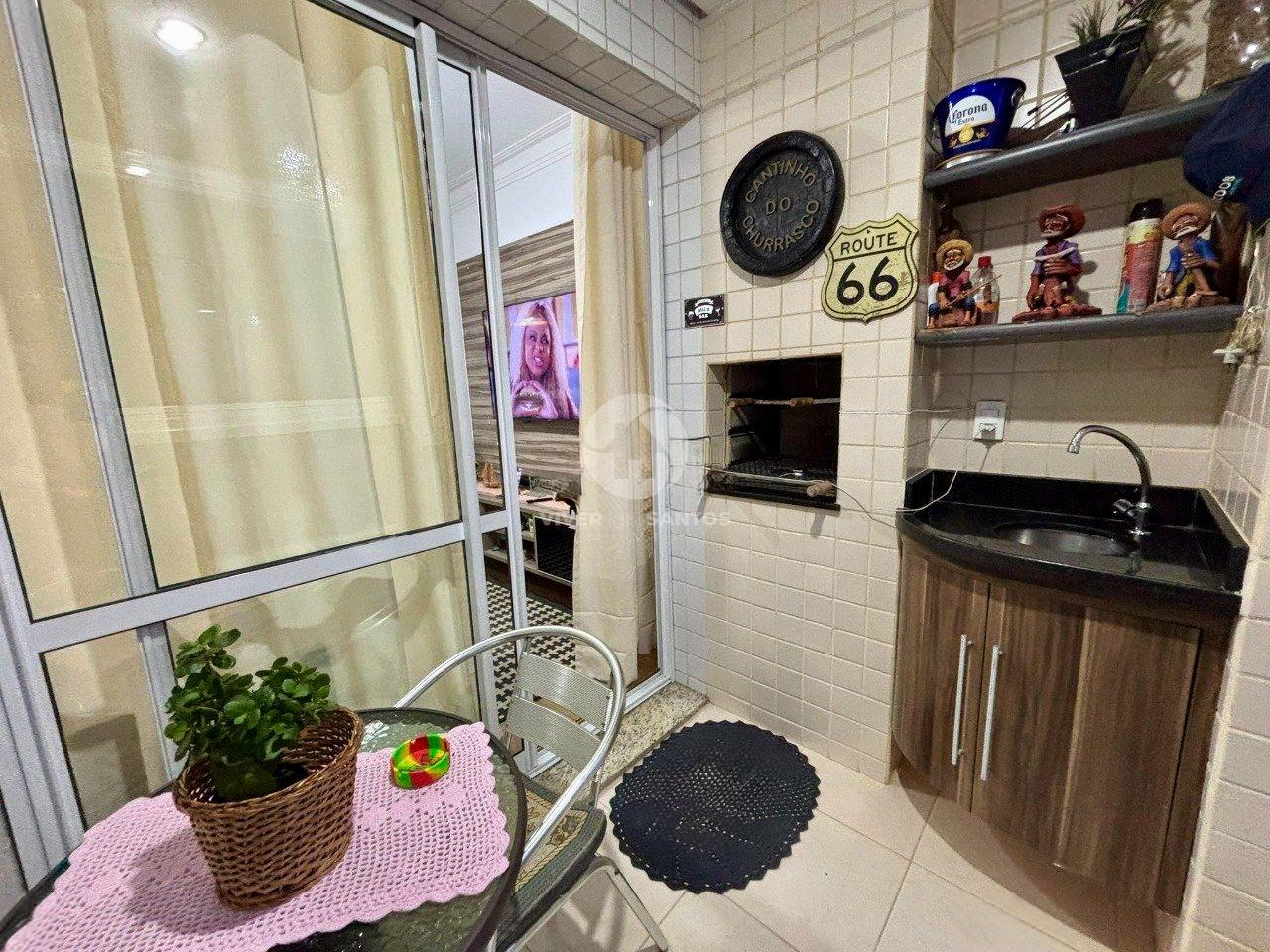 Apartamento mobiliado de 3 quartos, 1 suite, com varanda gourmet na Ponta da Praia. em Ponta da Praia, Santos — foto 3