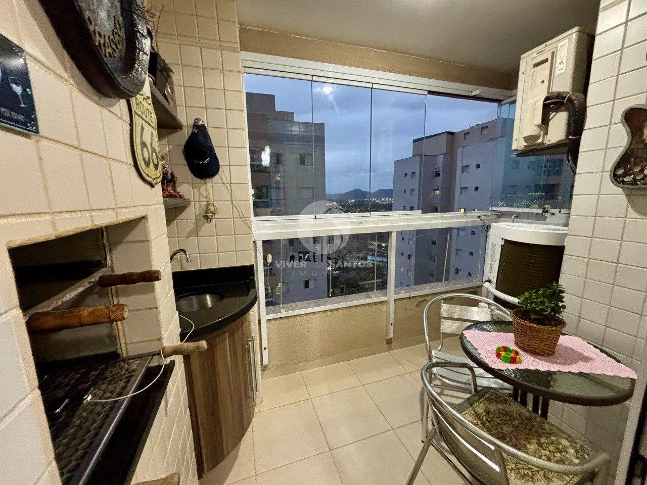 Apartamento mobiliado de 3 quartos, 1 suite, com varanda gourmet na Ponta da Praia. em Ponta da Praia, Santos — foto 4