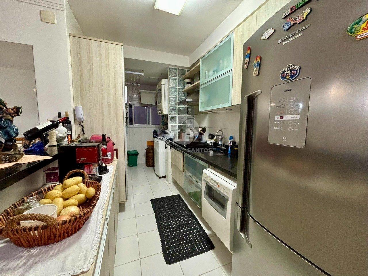 Apartamento mobiliado de 3 quartos, 1 suite, com varanda gourmet na Ponta da Praia. em Ponta da Praia, Santos — foto 8