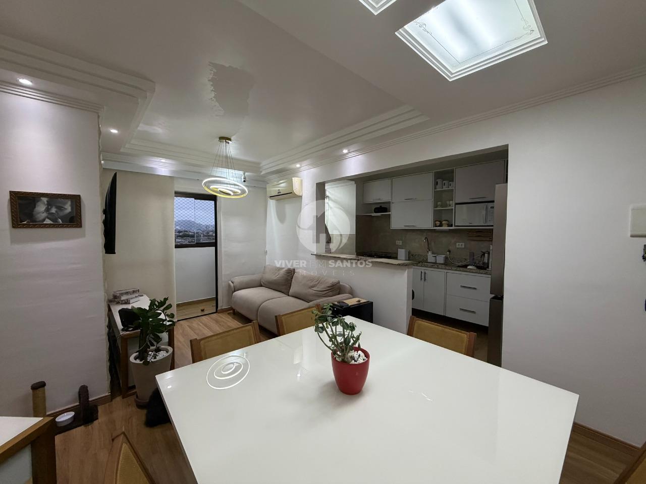 Apartamento Reformado, 1 Dormitório, Varanda, Vista Livre e Garagem Demarcada no Estuário – Santos/SP em Estuário, Santos — foto 9