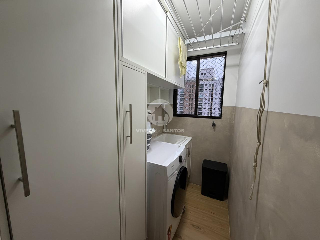 Apartamento Reformado, 1 Dormitório, Varanda, Vista Livre e Garagem Demarcada no Estuário – Santos/SP em Estuário, Santos — foto 16