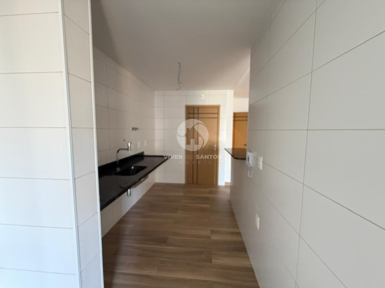 Apartamento Garden Novo, 3 Dormitórios, Suíte e Varanda Gourmet na Quadra da Praia – Santos/SP em Embaré, Santos — foto 9