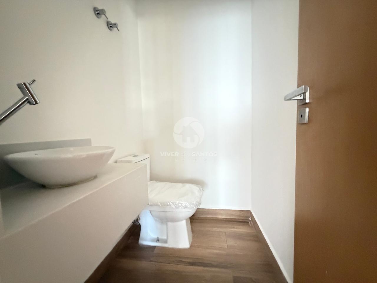 Apartamento Garden Novo, 3 Dormitórios, Suíte e Varanda Gourmet na Quadra da Praia – Santos/SP em Embaré, Santos — foto 23
