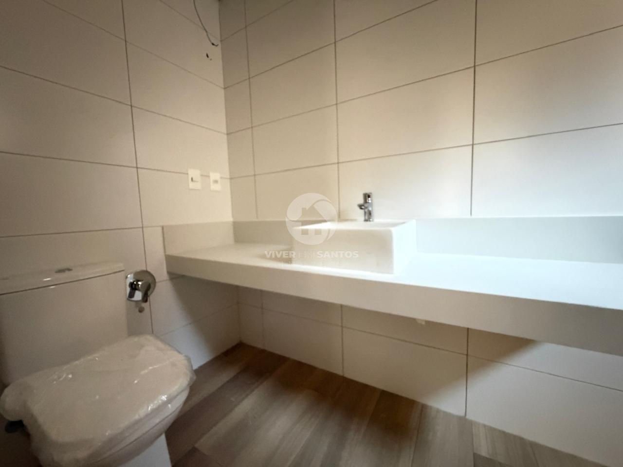 Apartamento Garden Novo, 3 Dormitórios, Suíte e Varanda Gourmet na Quadra da Praia – Santos/SP em Embaré, Santos — foto 20