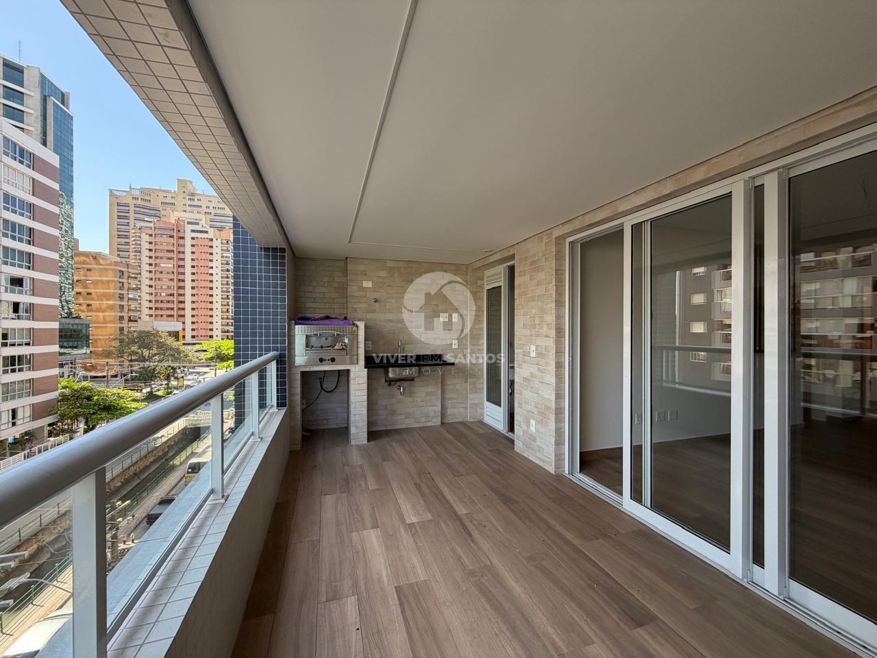 Apartamento Garden Novo, 3 Dormitórios, Suíte e Varanda Gourmet na Quadra da Praia – Santos/SP em Embaré, Santos — foto 5