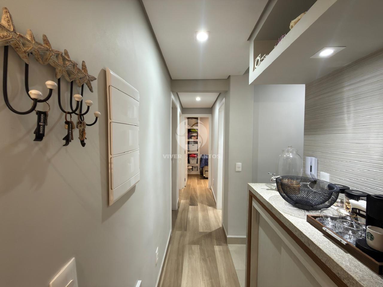 Apartamento Reformado, 3 Dormitórios, Varanda e Vista para o Mar na Pompéia – Santos/SP em Pompéia, Santos — foto 5