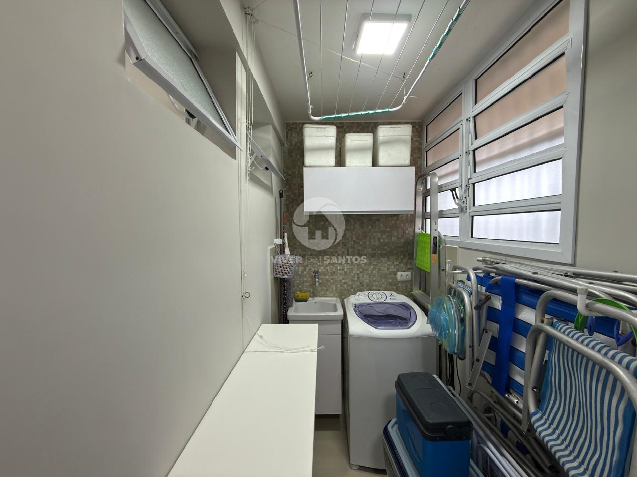 Apartamento Reformado, 3 Dormitórios, Varanda e Vista para o Mar na Pompéia – Santos/SP em Pompéia, Santos — foto 16
