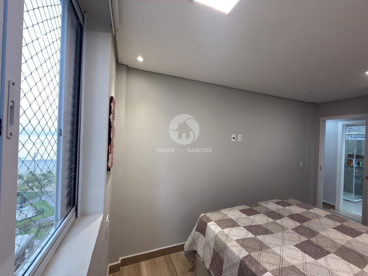 Apartamento Reformado, 3 Dormitórios, Varanda e Vista para o Mar na Pompéia – Santos/SP em Pompéia, Santos — foto 7