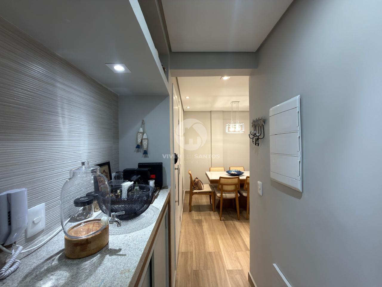 Apartamento Reformado, 3 Dormitórios, Varanda e Vista para o Mar na Pompéia – Santos/SP em Pompéia, Santos — foto 4