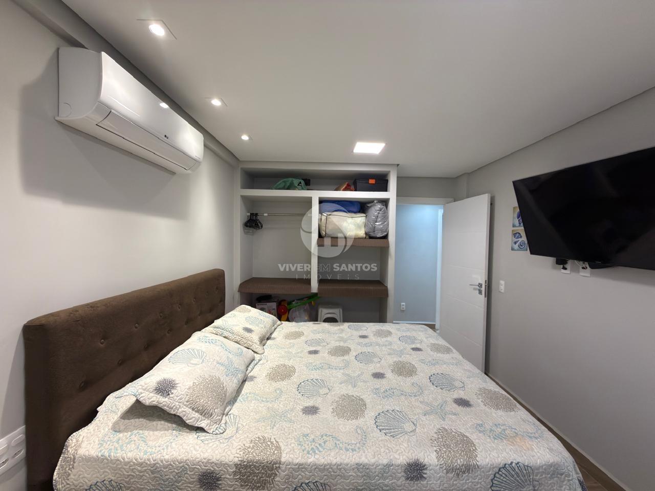 Apartamento Reformado, 3 Dormitórios, Varanda e Vista para o Mar na Pompéia – Santos/SP em Pompéia, Santos — foto 10