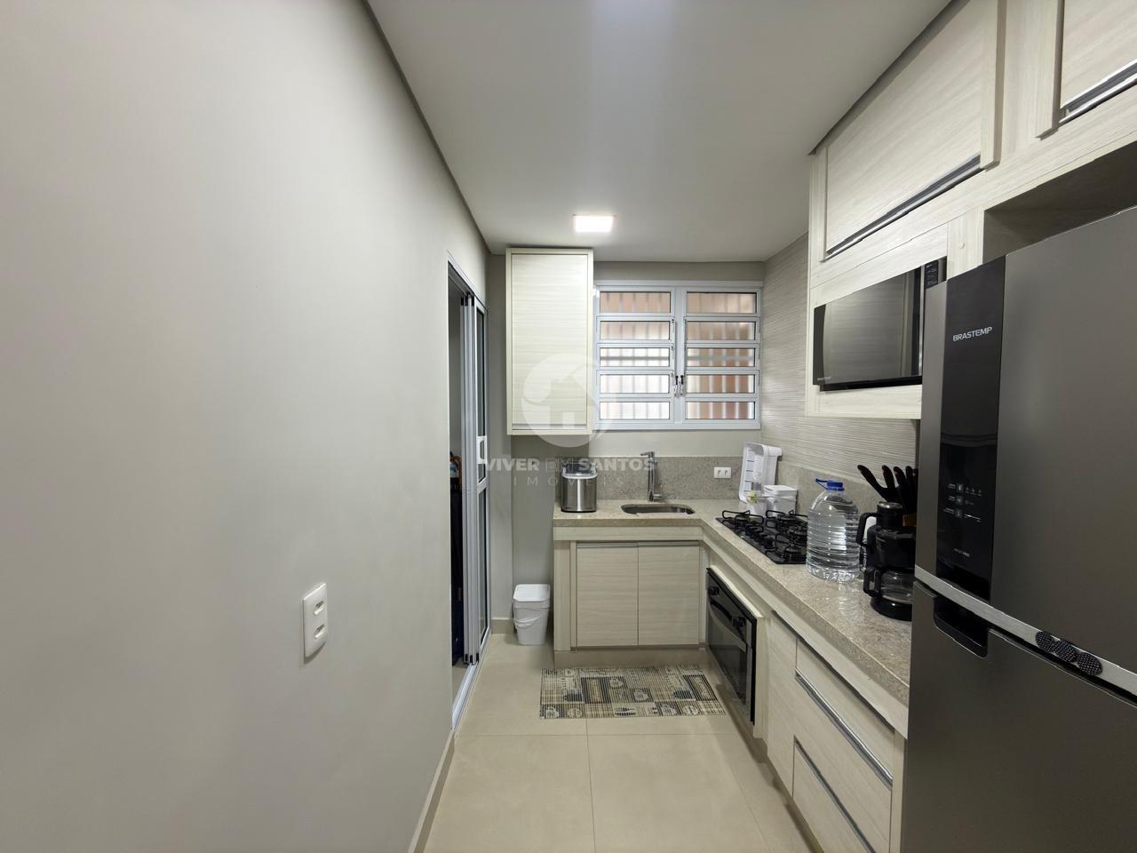 Apartamento Reformado, 3 Dormitórios, Varanda e Vista para o Mar na Pompéia – Santos/SP em Pompéia, Santos — foto 15
