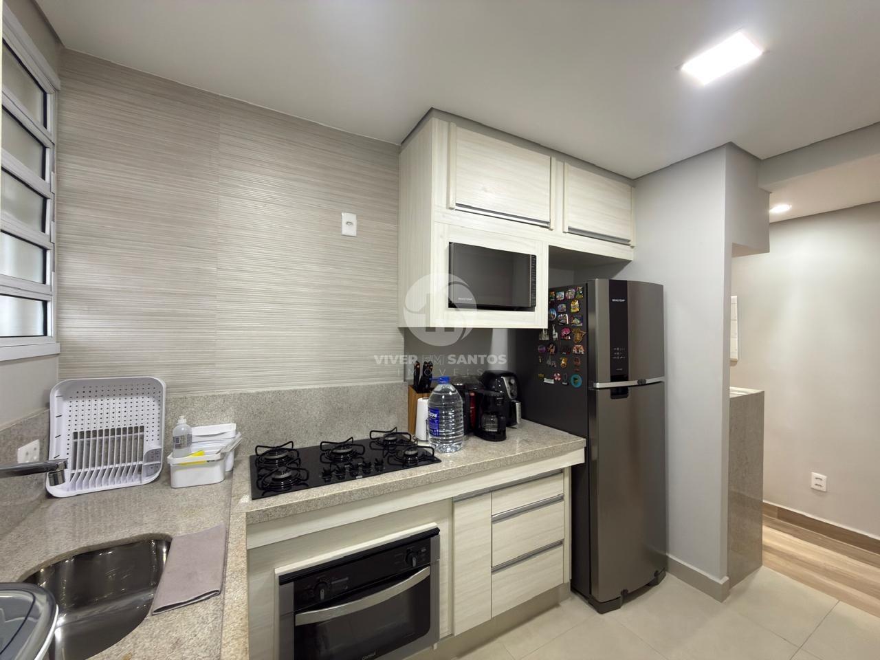 Apartamento Reformado, 3 Dormitórios, Varanda e Vista para o Mar na Pompéia – Santos/SP em Pompéia, Santos — foto 14