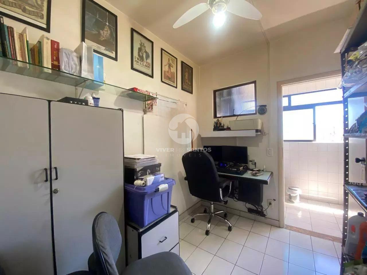 Apartamento com Vista para o Mar, Suíte e Escritório na Ponta da Praia – Santos/SP em Ponta da Praia, Santos — foto 15