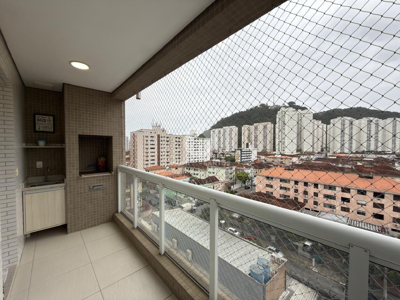 Apartamento 2 Dormitórios, Suíte, Andar Alto e Garagem Demarcada no Marapé – Santos/SP em Marapé, Santos — foto 2