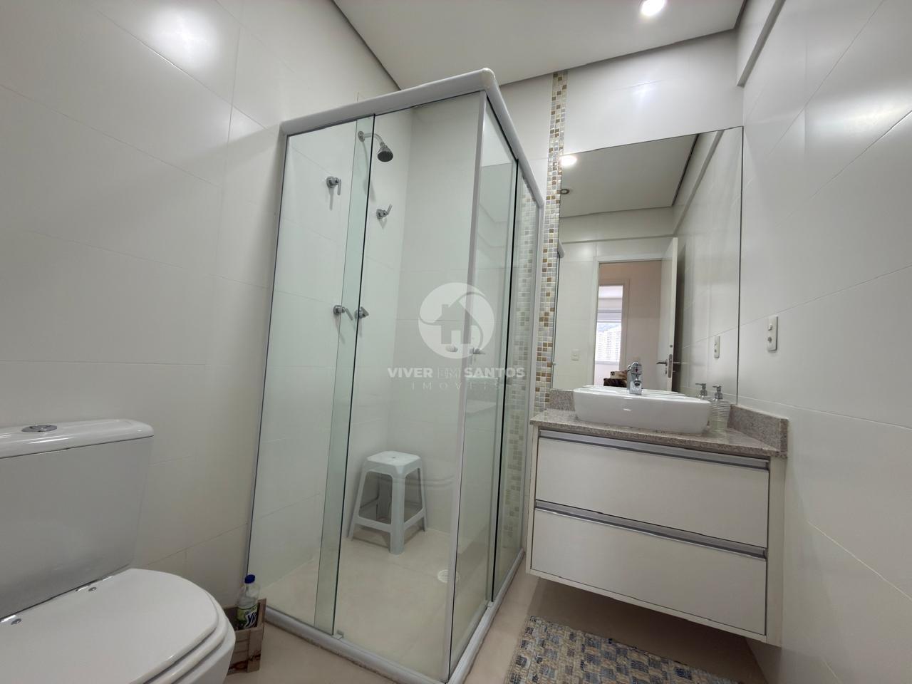 Apartamento 2 Dormitórios, Suíte, Andar Alto e Garagem Demarcada no Marapé – Santos/SP em Marapé, Santos — foto 13